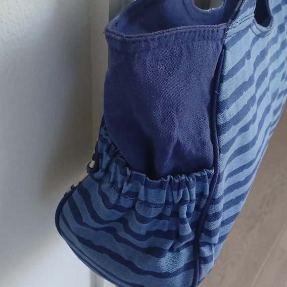 Paul Brent Canvas Beach Tote Bag / Purse With Beaded Starfish - Picture 7 of 16